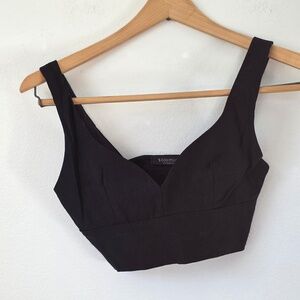 Solemio LA Women's Black Cropped Tank Top - Small